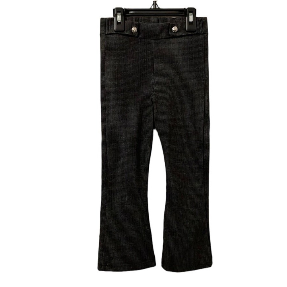 Zara Girl's Gray/Black Patterned Legging Pants Size 8